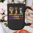 Boston Terrier Dog Halloween Christmas Hallothanksmas Men Women Kids Graphic Print Coffee Mug, Boston Terrier Christmas Gifts, Boston Terrier Halloween Gifts, funny design