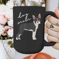 Boston Terrier Dog Mom Woman Women Graphic Print Coffee Mug, Couple Gifts, Mom Gifts, Boston Terrier Mom Gifts, funny design