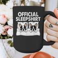 Boston Terrier Dog Official Sleep Pajamas Nightgown Graphic Print Coffee Mug, funny design