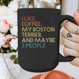 Boston Terrier Dog Owner Coffee Lovers Quote Vintage Retro For Men Women Graphic Print Coffee Mug, funny design