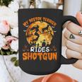 My Boston Terrier Dog Rides Shotgun Witch Halloween Men Women Graphic Print Coffee Mug, Boston Terrier Halloween Gifts, funny design