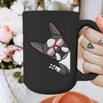 Boston Terrier Dog From Side Boston Bull Graphic Print Coffee Mug, funny design