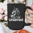 Boston Terrier Dog Untamed For Men Women Graphic Print Coffee Mug, funny design