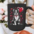 Boston Terrier Dog Valentine's Day Dog Owner Valentine Graphic Print Coffee Mug, funny design
