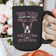 Boston Terrier Don't Mess With American Gentleman Dog Lover Graphic Print Coffee Mug, American Boston Terrier Gifts, funny design