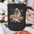 Boston Terrier Ghost Boo Halloween Costume Spooky Season Graphic Print Coffee Mug, Boston Terrier Ghost Gifts, Boston Terrier Halloween Gifts, funny design