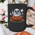 Boston Terrier Ghost Boo Halloween Kids Graphic Print Coffee Mug, Boston Terrier Ghost Gifts, Boston Terrier Halloween Gifts, funny design