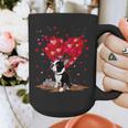 Boston Terrier Lover Heart Shape Boston Terrier Valentine Graphic Print Coffee Mug, funny design