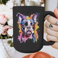 Boston Terrier Lover Pop Art Color Boston Terrier Dog For Men Women Girls Kids Graphic Print Coffee Mug, funny design