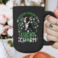 My Boston Terrier Is My Lucky Charm Paw Dog St Patrick's Day Graphic Print Coffee Mug, funny design
