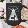 Boston Terrier Mom Dad Dog Alien UFO For Men Women Graphic Print Coffee Mug, Couple Gifts, Mom Gifts, Boston Terrier Dad Gifts, Boston Terrier Mom Gifts, funny design
