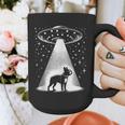 Boston Terrier Mom Dad Dog Alien UFO Graphic Print Coffee Mug, Couple Gifts, Mom Gifts, Boston Terrier Dad Gifts, Boston Terrier Mom Gifts, funny design