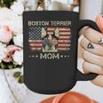 Boston Terrier Mom Dog Lovers American Flag 4th Of July Graphic Print Coffee Mug, Couple Gifts, Mom Gifts, Boston Terrier Mom Gifts, American Boston Terrier Gifts, Boston Terrier 4th Of July Gifts, funny design