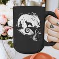 Boston Terrier And Moon Halloween Costume Dog Lover Graphic Print Coffee Mug, Boston Terrier Halloween Gifts, funny design