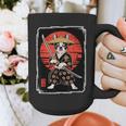 Boston Terrier Samurai Ninja Vintage Anime Japanese Ukiyo-e Graphic Print Coffee Mug, funny design