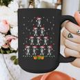 Boston Terrier Santa Hat Xmas Light Men Women Christmas Tree Graphic Print Coffee Mug, Boston Terrier Christmas Gifts, funny design