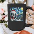 Boston Terrier Santa Starry Night Van Gogh Christmas Dog Men Women Kids Graphic Print Coffee Mug, Boston Terrier Christmas Gifts, funny design