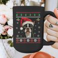 Boston Terrier Ugly Christmas Sweater Xmas For Adults Kids Graphic Print Coffee Mug, Boston Terrier Christmas Gifts, funny design