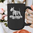 Bull Terrier Skeleton Birthday Halloween Kids Graphic Print Coffee Mug, funny design