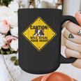Caution Sign Boston Terrier Dog Bostie Puppy Graphic Print Coffee Mug, funny design