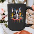 Colorful Boston Terrier Dog For Men Women Kids Graphic Print Coffee Mug, funny design