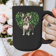 Cute Boston Terrier Shamrock St Patrick's Day Dog Lover Men Women Kids Graphic Print Coffee Mug, funny design