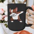 Dabbing Red Boston Terrier Dab Dance Dog Men Women Kids Graphic Print Coffee Mug, funny design