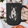 Dog Lovers Boston Terrier In Pocket Dog Face For Men Women Kids Graphic Print Coffee Mug, funny design