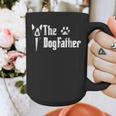 The Dogfather Boston Terrier Dog Dad Father's Day Graphic Print Coffee Mug, Couple Gifts, Boston Terrier Dad Gifts, funny design