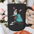 Father's Day Gift Dog Dad Boston Terrier i Love Dad Tattoo Graphic Print Coffee Mug, Couple Gifts, Boston Terrier Dad Gifts, funny design