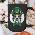 Green Boston Terrier Shamrock St Patricks Day Boston Terrier Graphic Print Coffee Mug, funny design