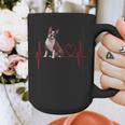 Heartbeat Boston Terrier Dog Graphic Print Coffee Mug, funny design