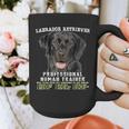 Labrador Retriever Lab Professional Human Trainer Graphic Print Coffee Mug, funny design