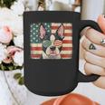 Patriotic Boston Terrier Dog Lover USA Flag 4th Of July For Men Women Kids Graphic Print Coffee Mug, Patriotic Boston Terrier Gifts, Boston Terrier 4th Of July Gifts, funny design