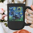 Scottish Terrier Starry Night Scotty Dog Art By Aja Graphic Print Coffee Mug, funny design