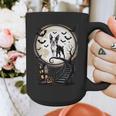 Spooky Halloween Moon Boston Terrier Boston Bull Bostie Graphic Print Coffee Mug, Boston Terrier Halloween Gifts, funny design