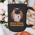 Vintage Boston Terrier Grandma Wear Sunglasses Dog Lover Men Women Girls Kids Graphic Print Coffee Mug, funny design