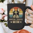 Vintage Boston Terrier Mom Dog Lovers Mother's Day Graphic Print Coffee Mug, Couple Gifts, Mom Gifts, Boston Terrier Mom Gifts, funny design