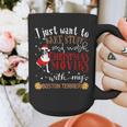 Watch Christmas Movies With My Boston Terrier Bostie Graphic Print Coffee Mug, Boston Terrier Christmas Gifts, funny design