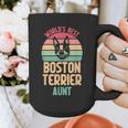 Worlds Best Boston Terrier Aunt Graphic Print Coffee Mug, funny design