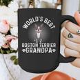 World's Best Boston Terrier Grandpa Dog Grandfather For Men Women Girls Kids Graphic Print Coffee Mug, funny design