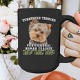 Yorkshire Terrier Yorkie Dog Professional Human Trainer Graphic Print Coffee Mug, funny design