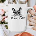 Boston Terrier Dog Owner I Do What I Want Pet Graphic Print Coffee Mug, funny design