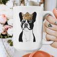 Boston Terrier Dog Wearing Crown For Men Women Girls Kids Graphic Print Coffee Mug, funny design