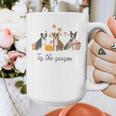 Boston Terrier Fall Pumpkin Tis The Season Autumn Women Graphic Print Coffee Mug, funny design