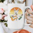 Boston Terrier Guitar Retro Graphic Print Coffee Mug, funny design