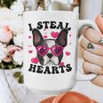 Boston Terrier Heart Glasses Girls Bostie Valentines Day Graphic Print Coffee Mug, funny design