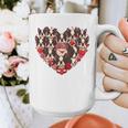 Boston Terrier Heart Valentine Boston Terrier Graphic Print Coffee Mug, funny design
