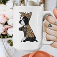 Boston Terrier Lover I Love Mom Tattoo Leopard Graphic Print Coffee Mug, Couple Gifts, Mom Gifts, Boston Terrier Mom Gifts, funny design