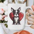 Boston Terrier Mom Dad Bostie Dog Lover Valentines Day Graphic Print Coffee Mug, Couple Gifts, Mom Gifts, Boston Terrier Dad Gifts, Boston Terrier Mom Gifts, funny design